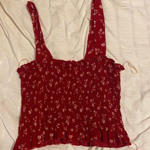 Cropped Ruffled Tank